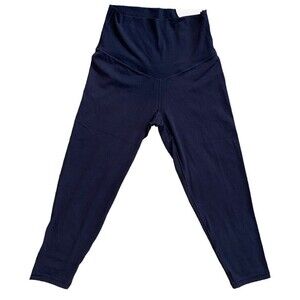 New! Offline By Aerie Real Me High-Rise Leggings 3/4 Crop Size Small Navy Blue